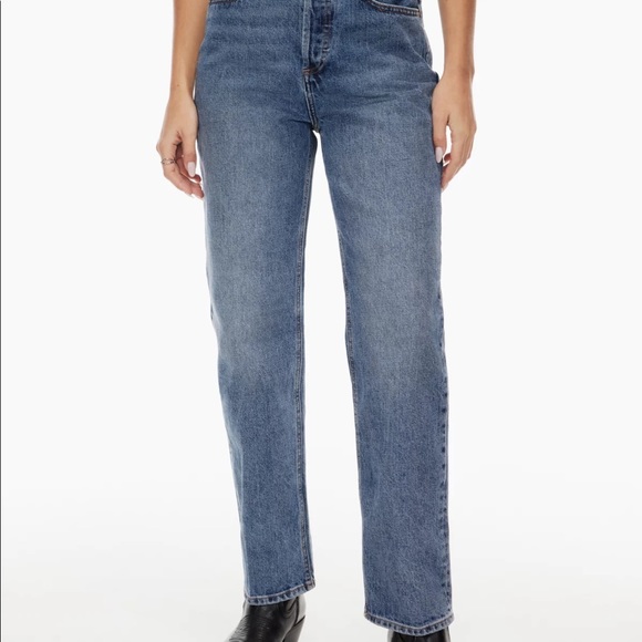 Aritzia Denim Forum Joni Loose Jeans in Mid-dark Wash - Picture 2 of 7